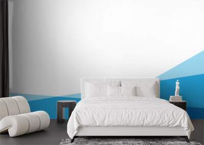 Modern abstract simple blue vector background Wall mural