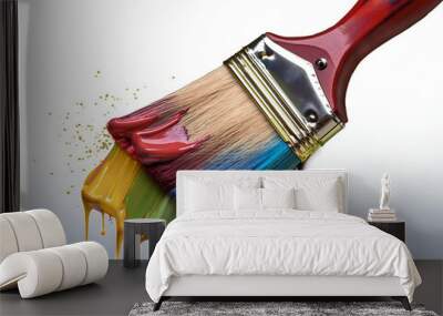 paintbrush with paint Wall mural