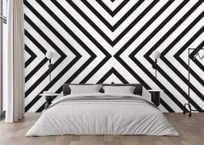 Seamless abstract pattern with striped  diagonal vector background Wall mural