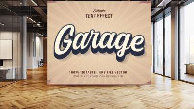 Vintage editable text effect free vector	
 Wall mural