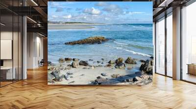 beach and rocks Wall mural