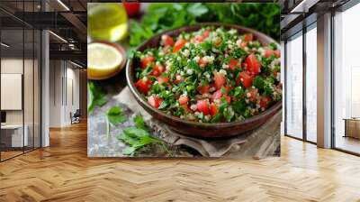 a delicious Tabbouleh Wall mural