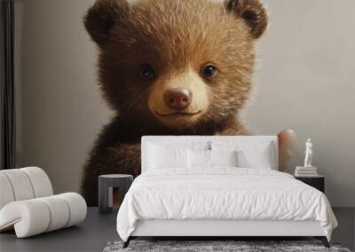 brown bear cub Wall mural