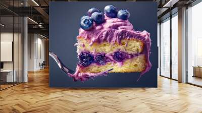 cake with berries Wall mural