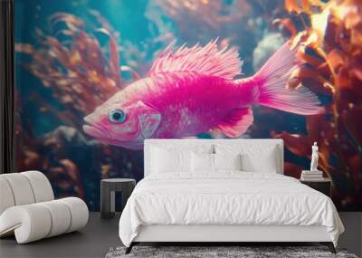 fish in aquarium Wall mural