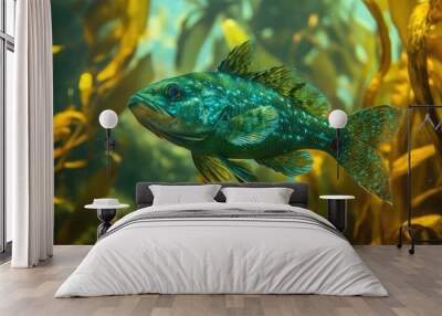 fish in aquarium Wall mural