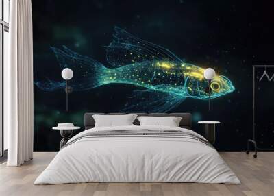 fish in aquarium Wall mural