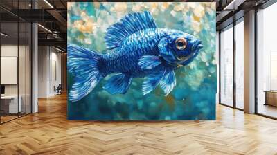 fish in aquarium Wall mural