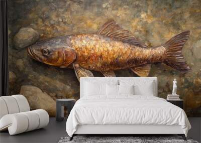 fish in the aquarium Wall mural