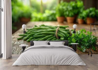 green beans Wall mural