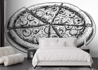 pizza Wall mural