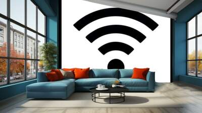 Wifi, wireless, internet signal icon logo template Wall mural