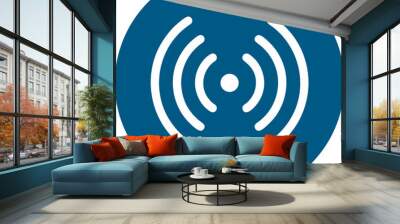 Wifi, wireless, internet signal icon logo template Wall mural