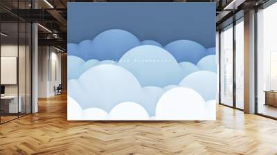 Cloud multicolor dimension background elegant decoration Wall mural