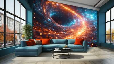 Hyper space speed multiverse abstract background Wall mural