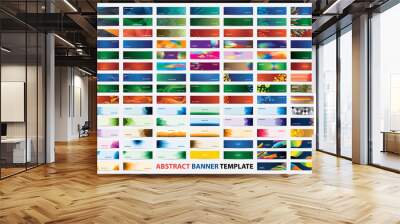 mega collection of 105 colorful banner template. abstract web banner design. header, landing page we Wall mural