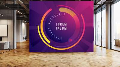 Modern geometric background. Technology multi shape composition. vector illustration. Wall mural