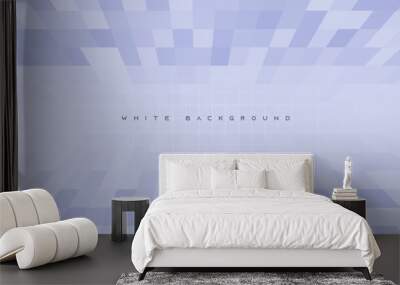 White texture background rectangle shape design vector Wall mural