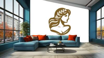 Aphrodite Lady Logo Wall mural