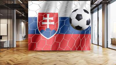 Slovakia symbol soccer ball Wall mural