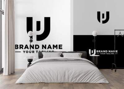 UP LOGO MONOGRAM EDITABLE Wall mural