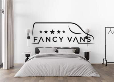 van logo icon vector designs Wall mural