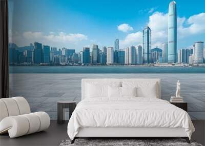 modern city skyline Wall mural