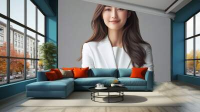 portrait of a smiling business woman Wall mural