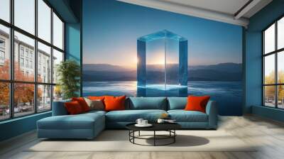 sunrise over the sea Wall mural