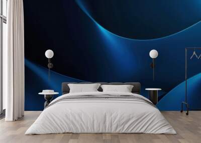 Abstract luxury gradient blue background. Wall mural