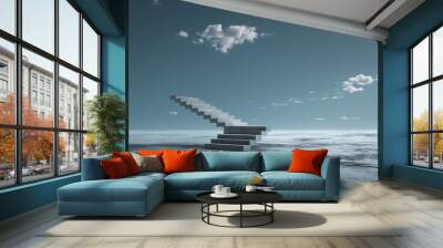 stairway to the sky Wall mural