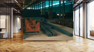 The steel rolling workshop of a steel plant Wall mural