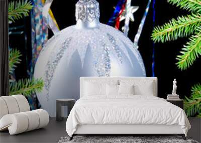 Christmas tree ornaments Wall mural