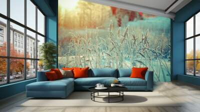 Winter scene Wall mural