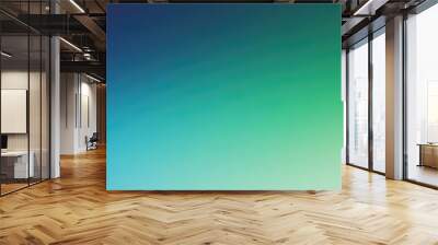 gradient green blue background illustration, detailed and intricate image Wall mural