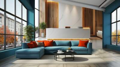 Luxury front desk lobby Wall mural