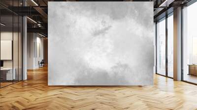 Abstract gray sky with black and white cloud textured background. Black grey texture with white cloud and cloudy stains blurred gray decorative silver oil painting texture design with grunge effect.
 Wall mural