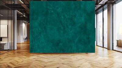 Dark light blue watercolor Vintage green stone grunge concrete cement blackboard chalkboard wall floor texture. Vintage classic blue texture of paper grunge metal texture background Wall mural