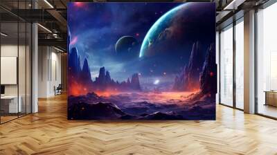 fantasy alien planet Wall mural