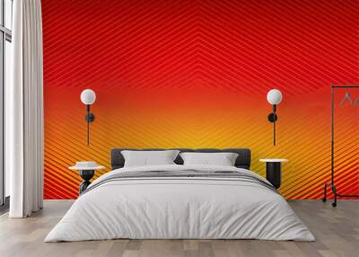 Vibrant yellow and red background with a red gradient Wall mural