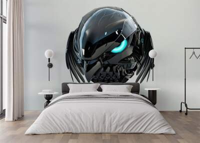 Futuristic Black Bird Robot Wall mural