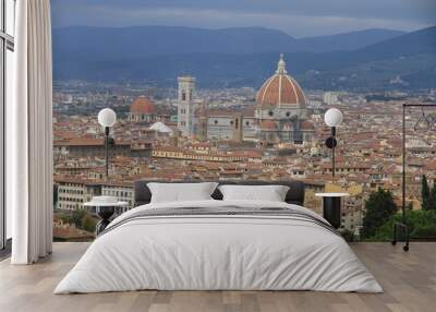 Florence aerial view Wall mural