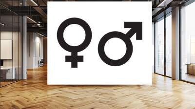 Gender symbol vector Wall mural