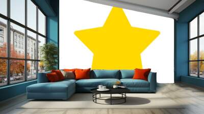 Yellow star vector Wall mural