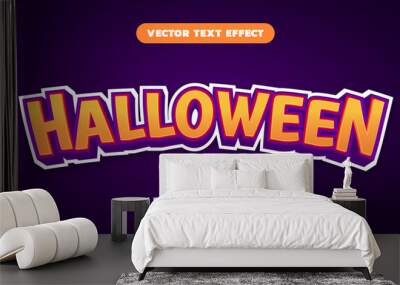 halloween editable text effect Wall mural