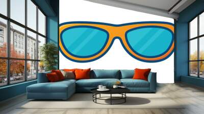 Unique Sunglass icon, vector illustration on white background. Wall mural