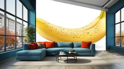 Banana illustration isolated on white background.  Wall mural