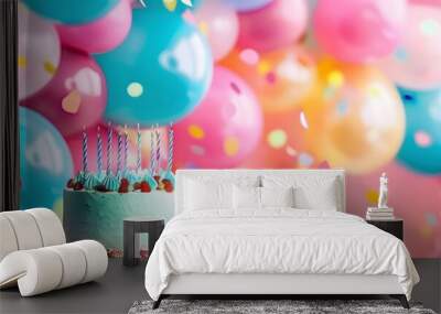 birthday party or holiday background.  Wall mural