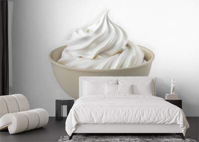 bowl of sour cream or yogurt.  Wall mural