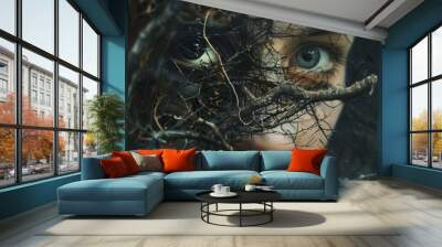 eye of the person Wall mural